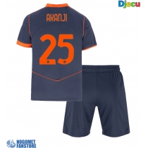 Inter Milan Manuel Akanji #25 Rezervni Dres za djecu 2025-26 Kratak Rukav (+ Kratke hlače)